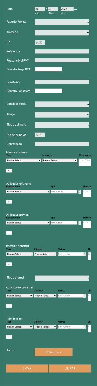 Inspeção Interna QB Form Template