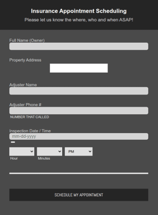 Insurance Appointment Scheduling Form Template