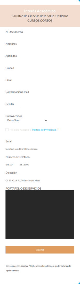 Interés Académico Cursos Cortos
