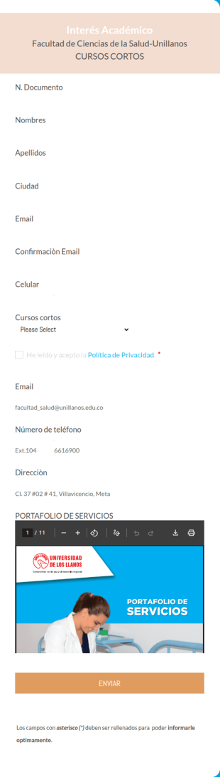 Interés Académico Cursos Cortos
