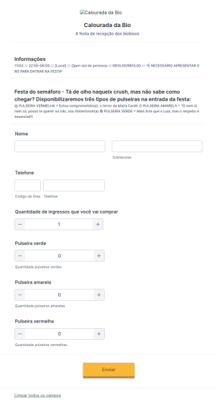 Calourada Da Bio Pesquisa De Interesse