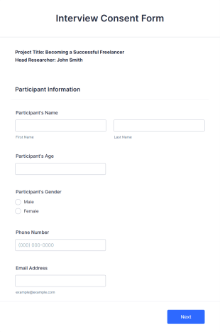 Interview Consent Form Template