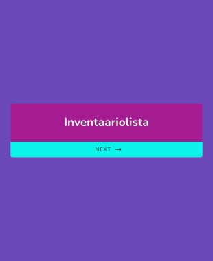 Inventaariolista Lomakepohja