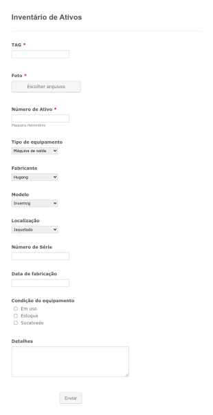 Inventário De Ativos 2020 Form Template