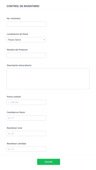 Inventario De Productos