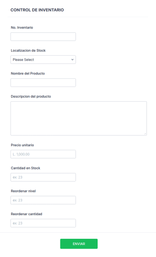 Inventario De Productos