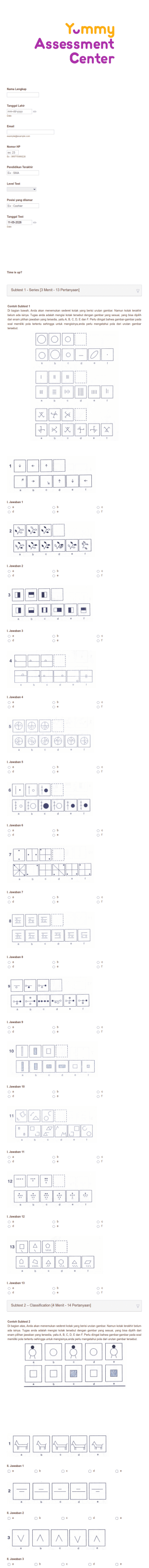 IQ Test In Indonesian