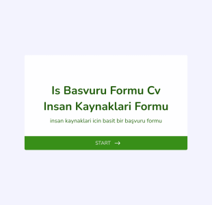 İş Başvuru Formu, CV, İnsan Kaynakları Form Template