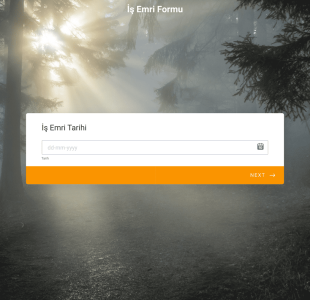 İş Emri Form Template