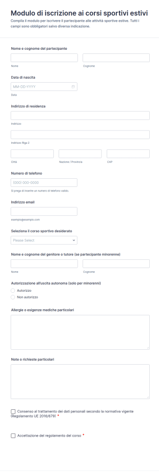 Iscrizione Ai Giochi Sportivi Estivi