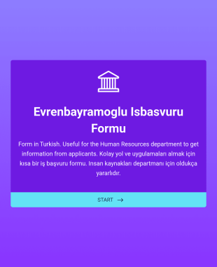 İşe Alım Form Şablonu
