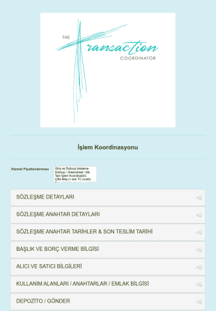 İşlem Koordinasyonu Form Şablonu