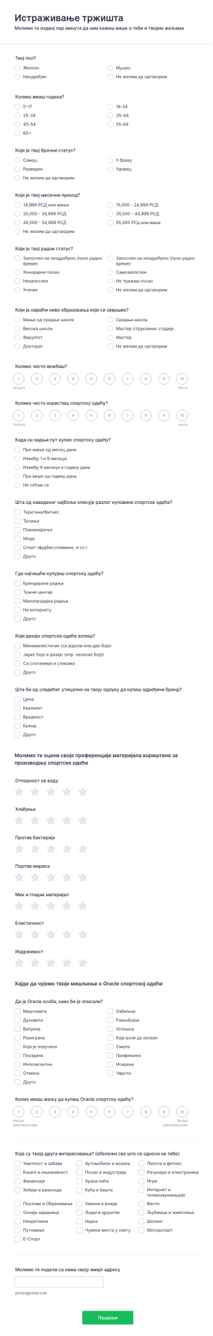 Истраживање тржишта