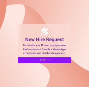 IT Antragsformular Für Neue Mitarbeiter Form Template