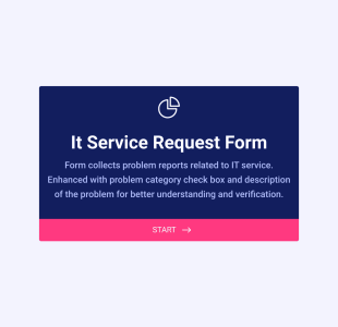 IT Service Request Form 2 Form Template