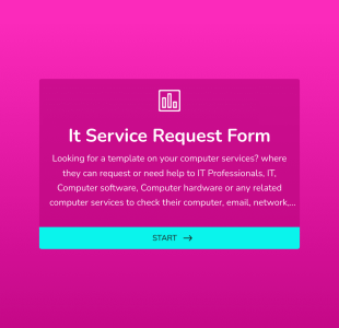 IT Service Request Form Template