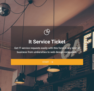 IT Service Ticket Form Template