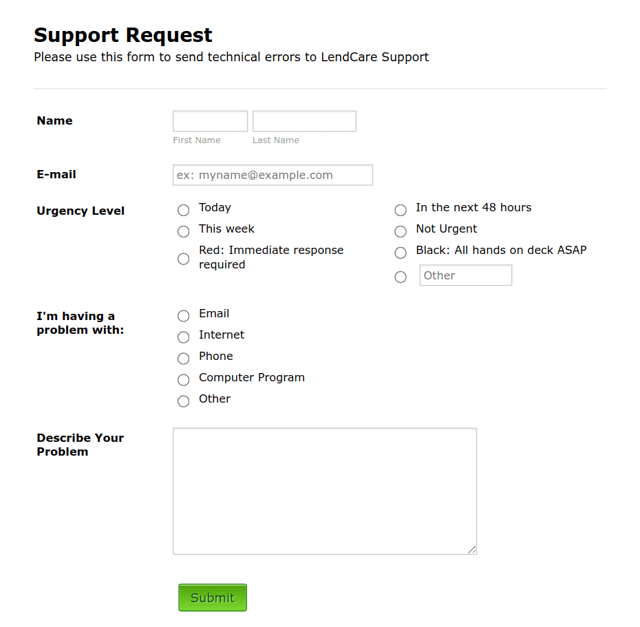 IT Support Request Form Template | Jotform