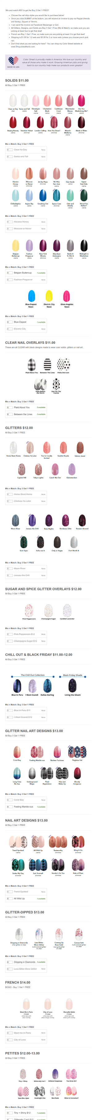 JAB Shop My Personal Collection Order Form Template