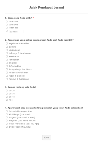 Jajak Pendapat Jerami