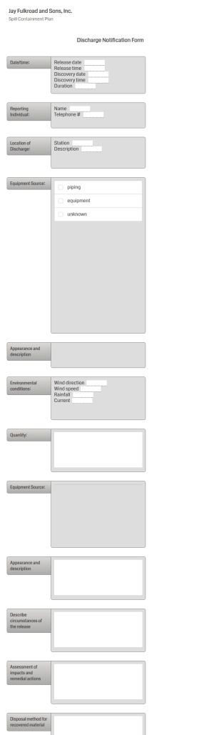Jay Fulkroad And Sons, Inc. Form Template