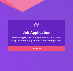 Online Job Application Form Form Template