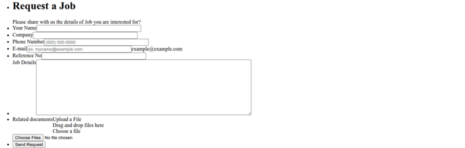 Job Request Form Template | Jotform