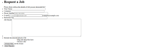 Job Request Form Template