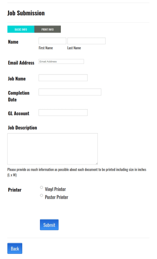 Job Submission Form Template