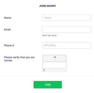 Join Our Mailing List Form Template
