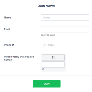Join Our Mailing List Form Template
