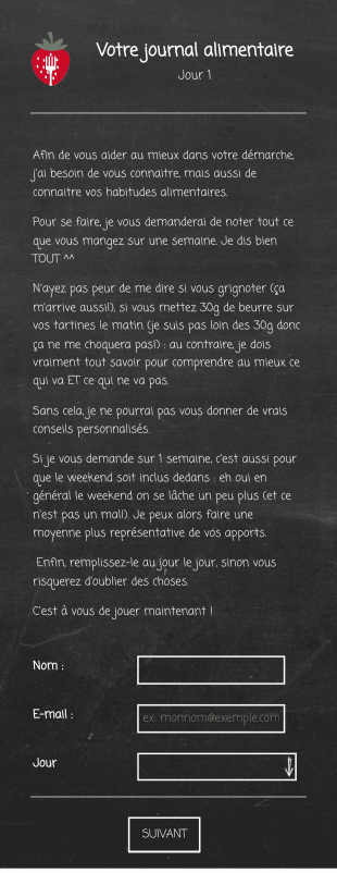 Journal Alimentaire Sur Une Semaine Form Template