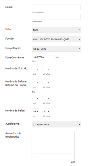 Justificativa De Ponto