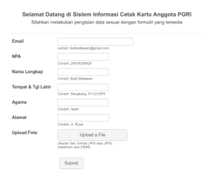 Kartu Anggota PGRI