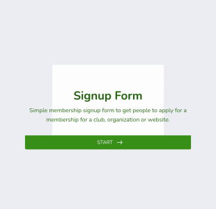 Kayıt Form Şablonu