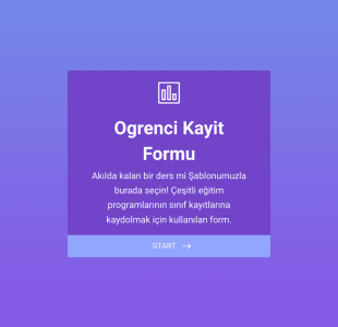 Kayıt Yenileme Form Template