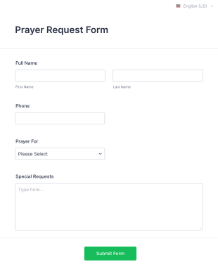 Kensirika Prayer Request Form Template
