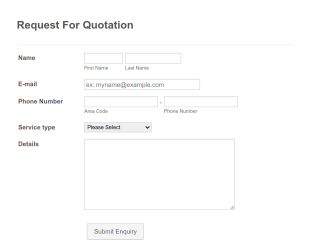 Renewable Energy Request For Quotation Form Template
