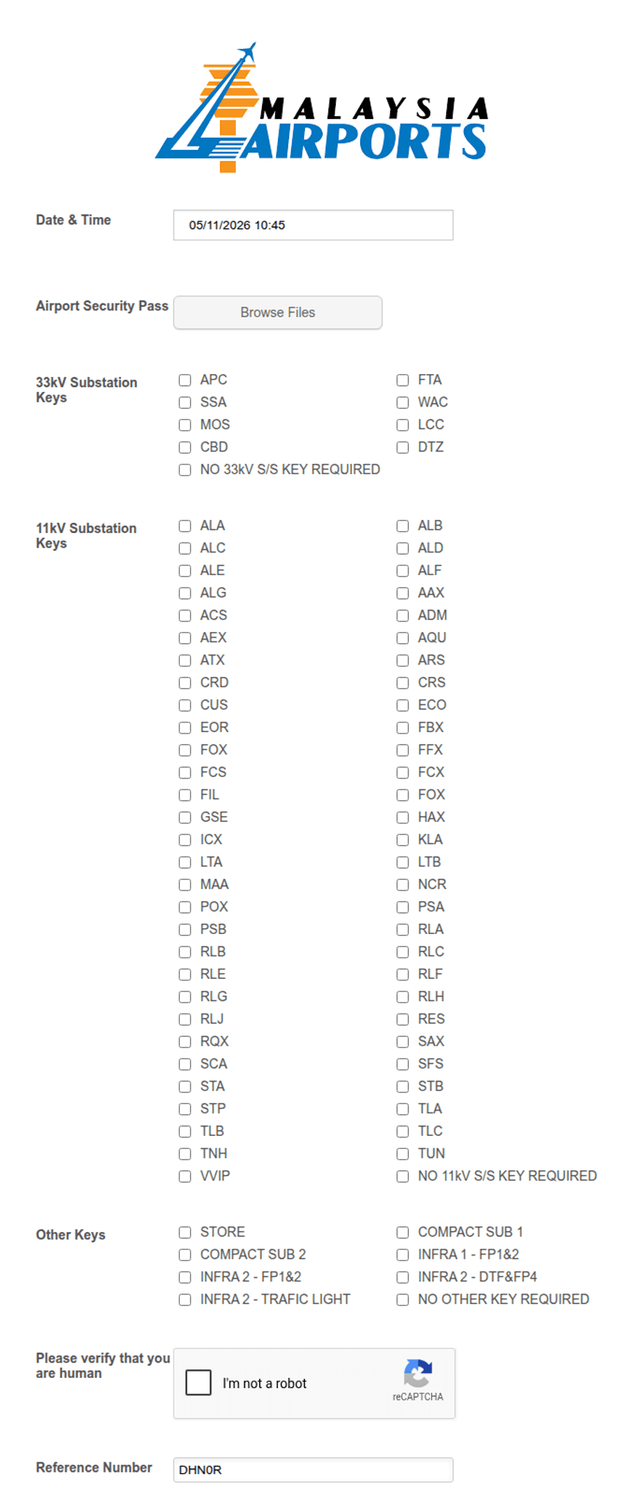 Key Issuance Form Template | Jotform