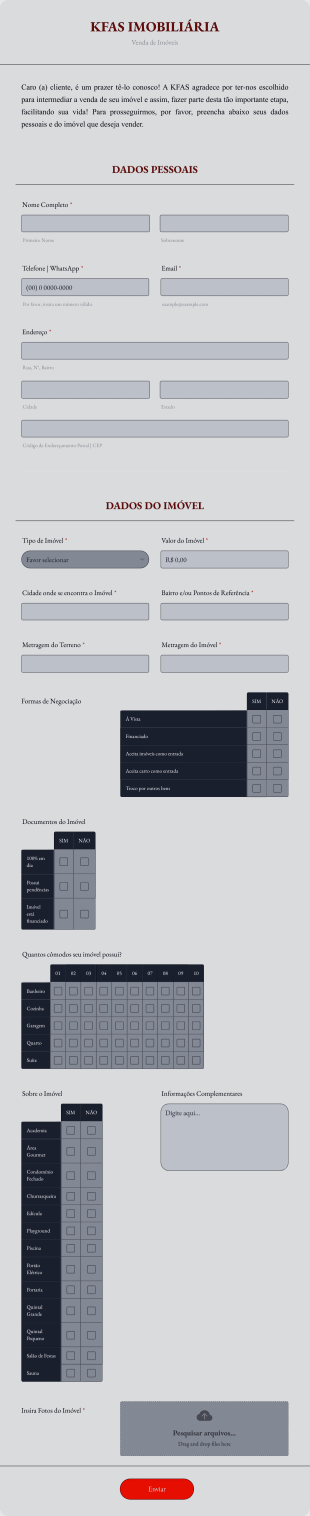 Kfas Imobiliária Form Template