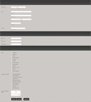 Kilise Kayıt Form Template