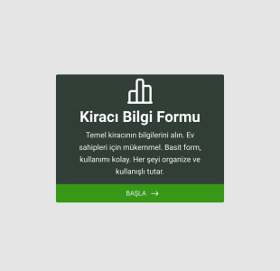 Kiracı Bilgi Form Template
