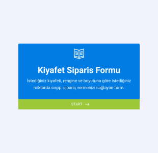 Kıyafet Sipariş Form Template