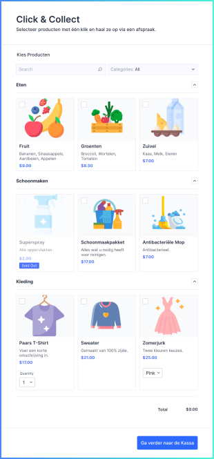 Klikken & Oppikken Formulier Form Template