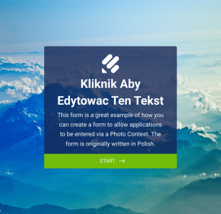 Polish Photo Contest Form Template