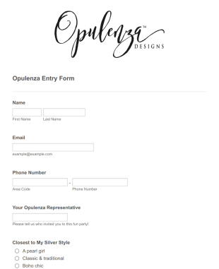 Know My Style! Form Template