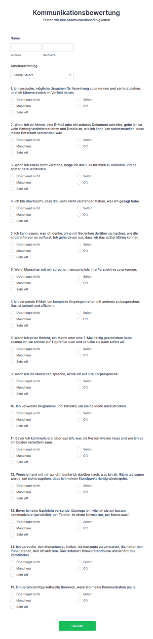 Kommunikationsbewertung