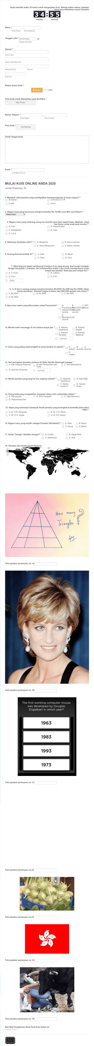 KOMPETISI KUIS ONLINE PADA Juni 2020