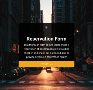 Konferans Rezervasyon Form Template