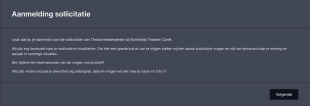 Koninklijk Theater Carré | Sollicitatie Form Template